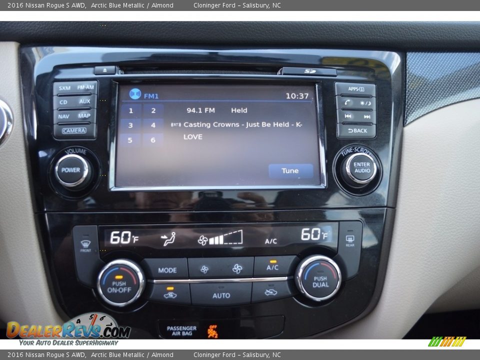 2016 Nissan Rogue S AWD Arctic Blue Metallic / Almond Photo #18