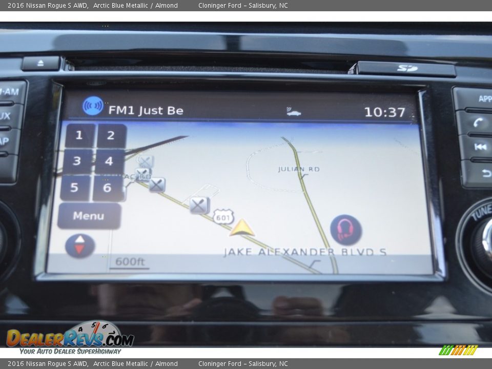 2016 Nissan Rogue S AWD Arctic Blue Metallic / Almond Photo #19