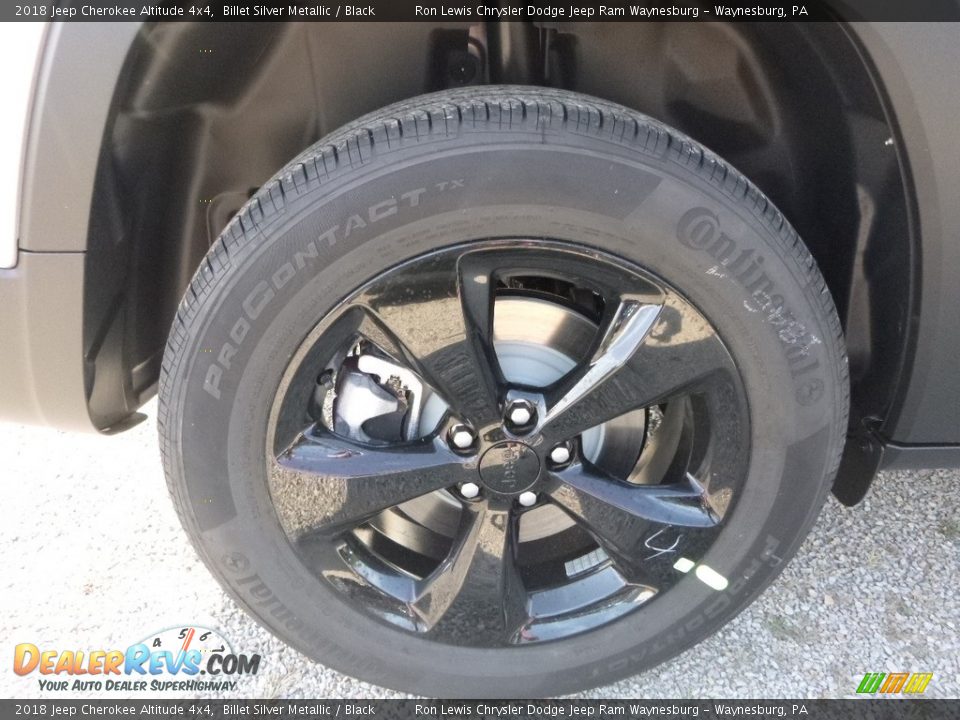 2018 Jeep Cherokee Altitude 4x4 Billet Silver Metallic / Black Photo #9