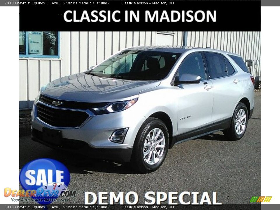2018 Chevrolet Equinox LT AWD Silver Ice Metallic / Jet Black Photo #1