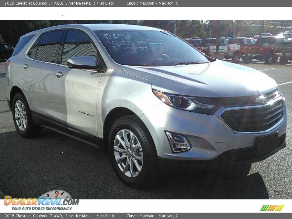 2018 Chevrolet Equinox LT AWD Silver Ice Metallic / Jet Black Photo #3