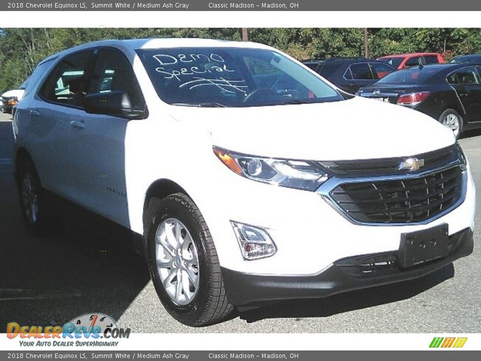 2018 Chevrolet Equinox LS Summit White / Medium Ash Gray Photo #3