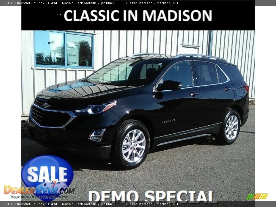 2018 Chevrolet Equinox LT AWD Mosaic Black Metallic / Jet Black Photo #1