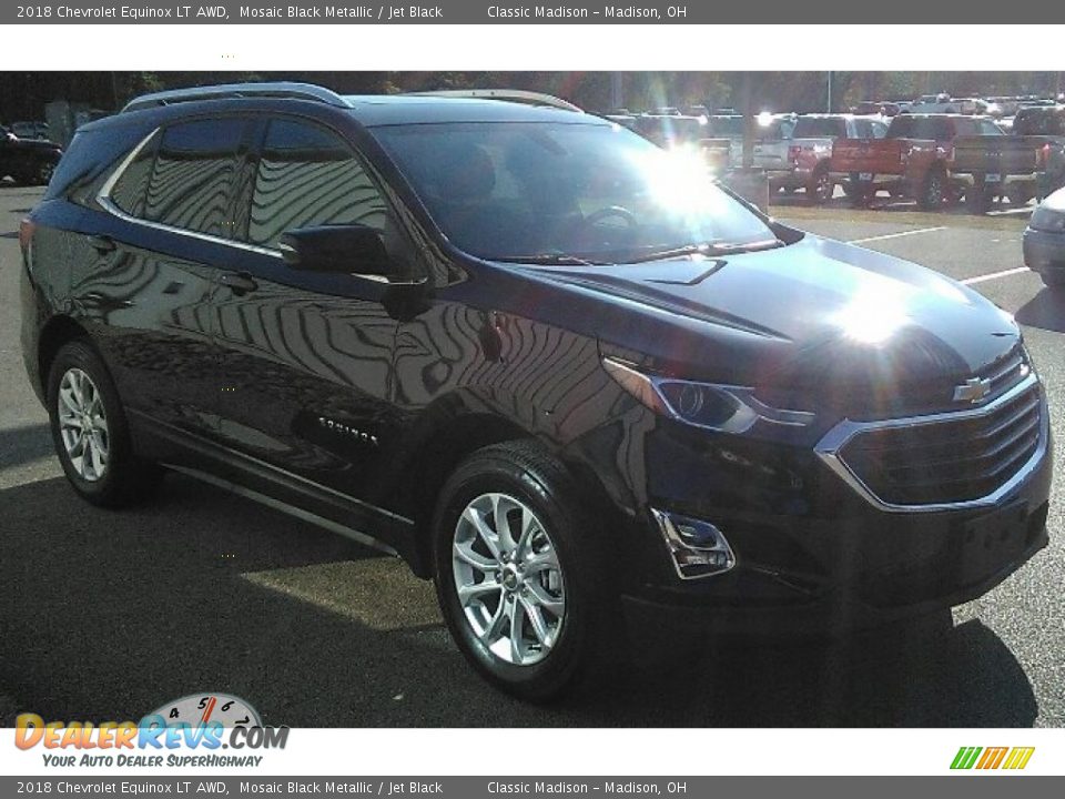 2018 Chevrolet Equinox LT AWD Mosaic Black Metallic / Jet Black Photo #2