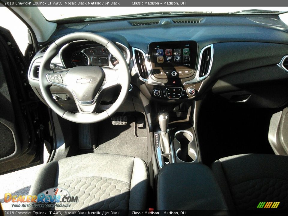 2018 Chevrolet Equinox LT AWD Mosaic Black Metallic / Jet Black Photo #7