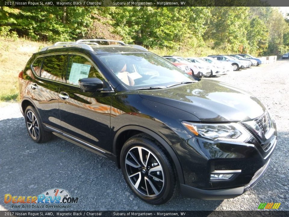 2017 Nissan Rogue SL AWD Magnetic Black / Charcoal Photo #7