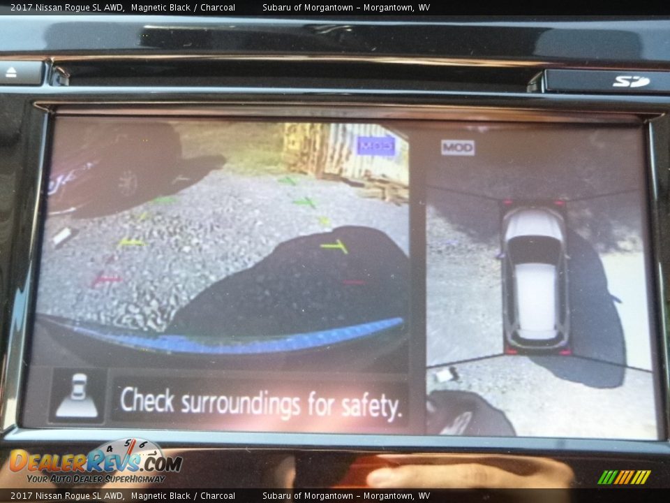 2017 Nissan Rogue SL AWD Magnetic Black / Charcoal Photo #20