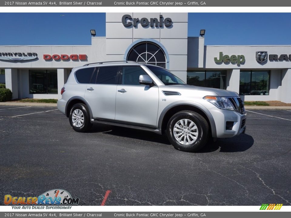 2017 Nissan Armada SV 4x4 Brilliant Silver / Charcoal Photo #1