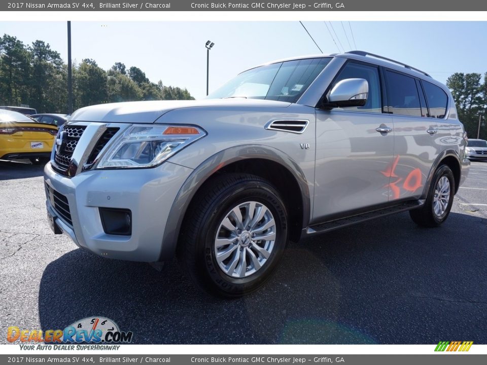 2017 Nissan Armada SV 4x4 Brilliant Silver / Charcoal Photo #3