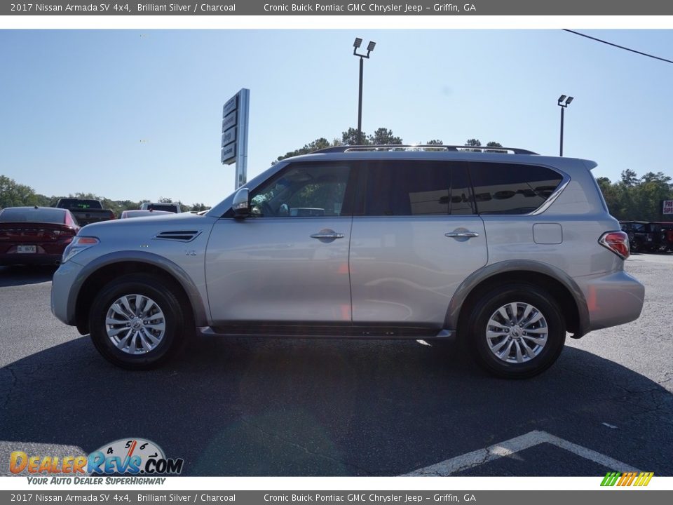 2017 Nissan Armada SV 4x4 Brilliant Silver / Charcoal Photo #4