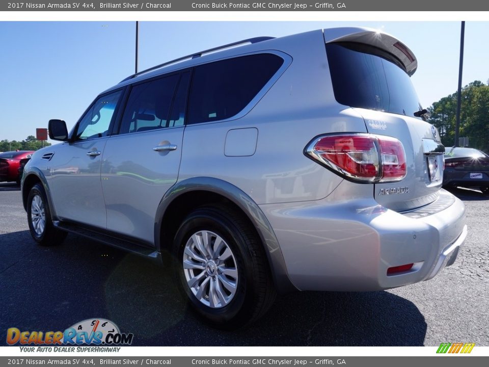 2017 Nissan Armada SV 4x4 Brilliant Silver / Charcoal Photo #5