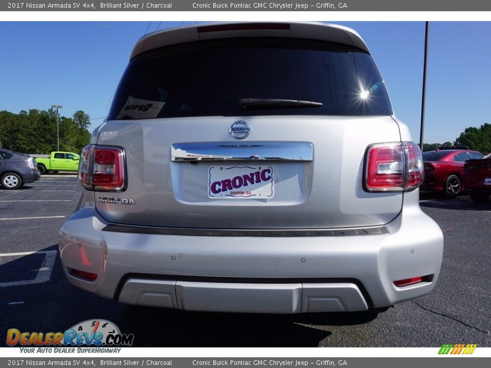 2017 Nissan Armada SV 4x4 Brilliant Silver / Charcoal Photo #6