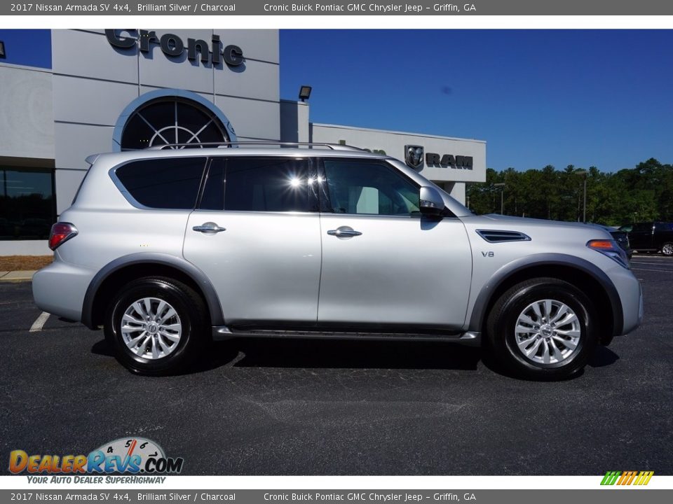 2017 Nissan Armada SV 4x4 Brilliant Silver / Charcoal Photo #8