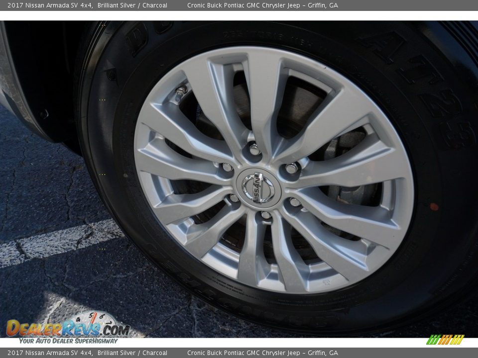 2017 Nissan Armada SV 4x4 Brilliant Silver / Charcoal Photo #13