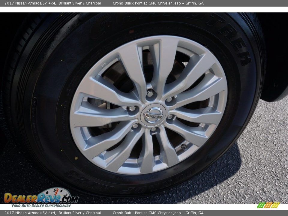 2017 Nissan Armada SV 4x4 Brilliant Silver / Charcoal Photo #15
