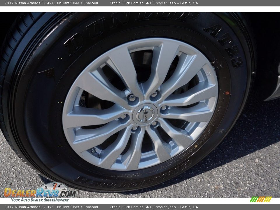 2017 Nissan Armada SV 4x4 Brilliant Silver / Charcoal Photo #18