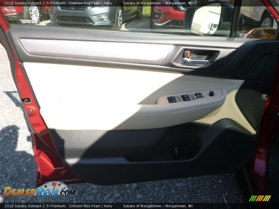 2018 Subaru Outback 2.5i Premium Crimson Red Pearl / Ivory Photo #14