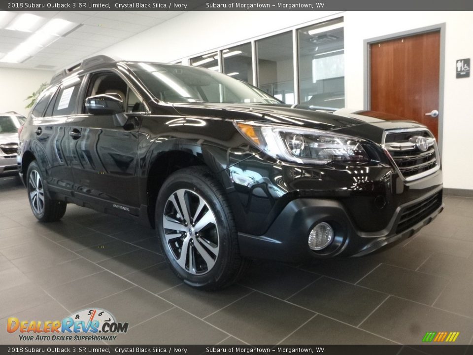 2018 Subaru Outback 3.6R Limited Crystal Black Silica / Ivory Photo #1