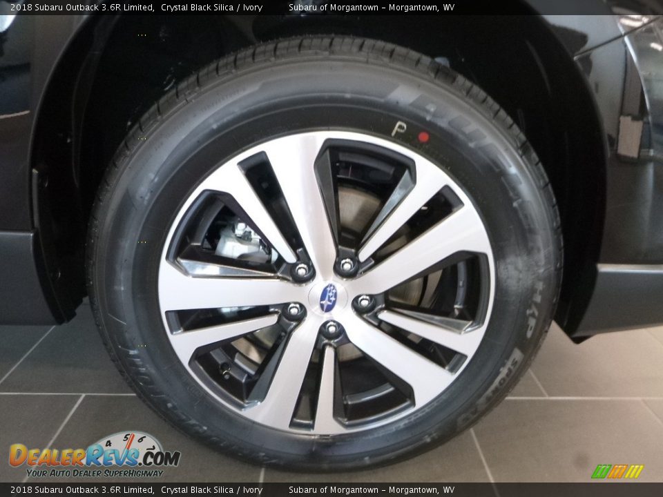 2018 Subaru Outback 3.6R Limited Crystal Black Silica / Ivory Photo #2