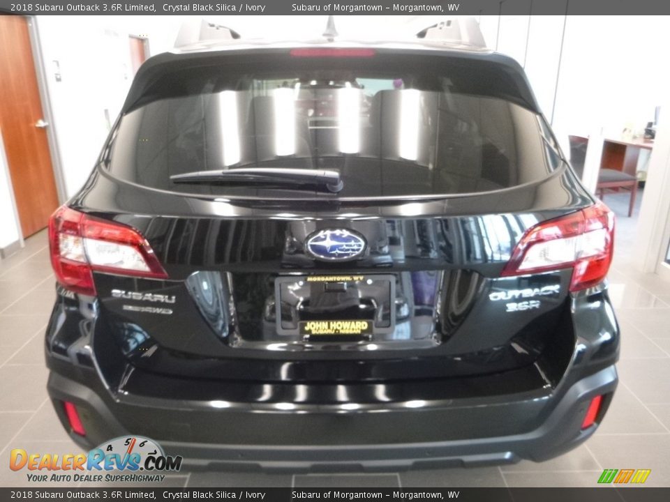 2018 Subaru Outback 3.6R Limited Crystal Black Silica / Ivory Photo #4