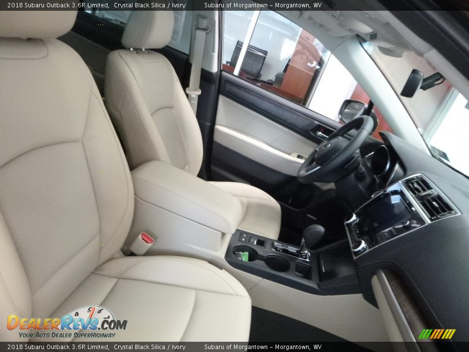 2018 Subaru Outback 3.6R Limited Crystal Black Silica / Ivory Photo #8