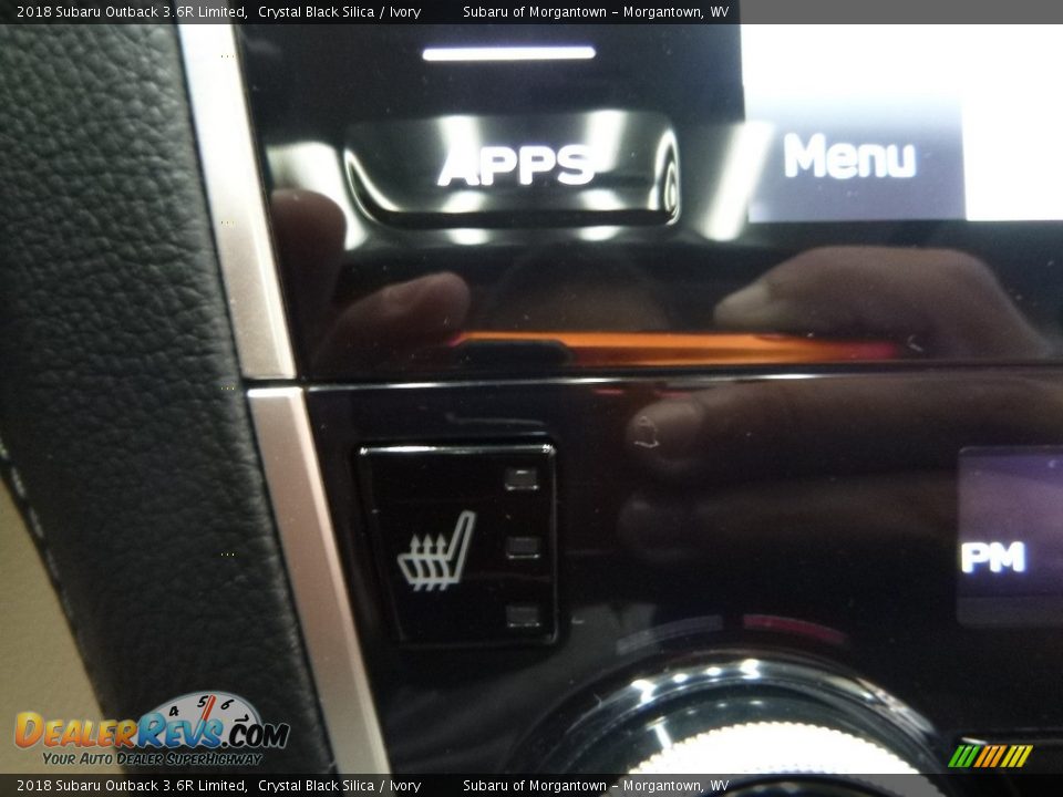 2018 Subaru Outback 3.6R Limited Crystal Black Silica / Ivory Photo #17