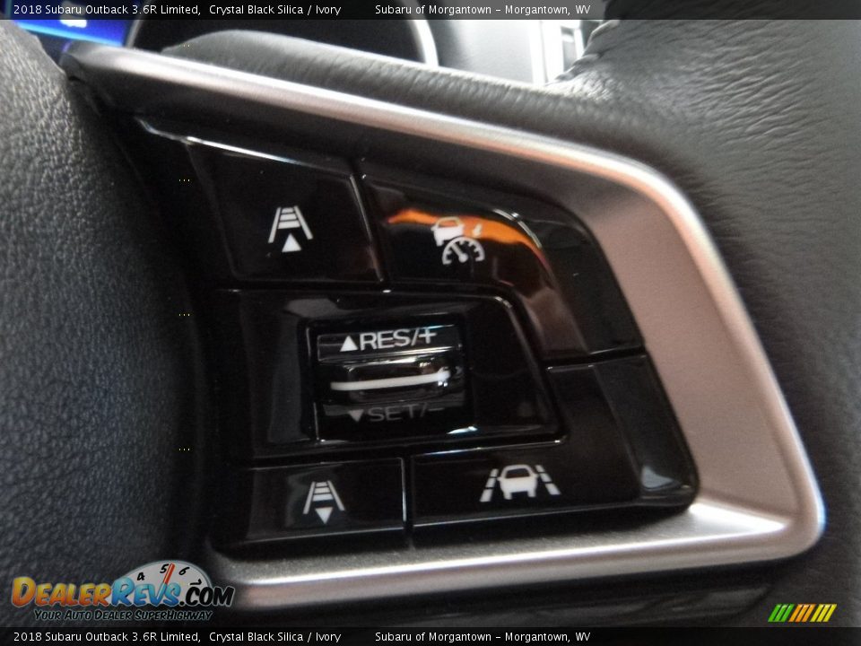 2018 Subaru Outback 3.6R Limited Crystal Black Silica / Ivory Photo #18