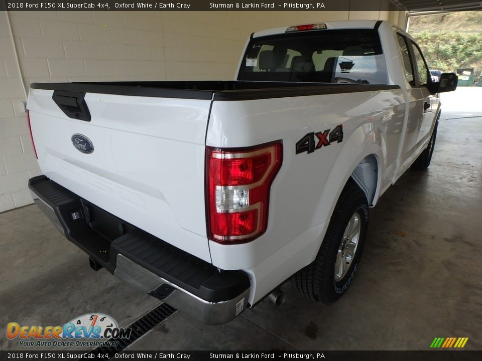 2018 Ford F150 XL SuperCab 4x4 Oxford White / Earth Gray Photo #2