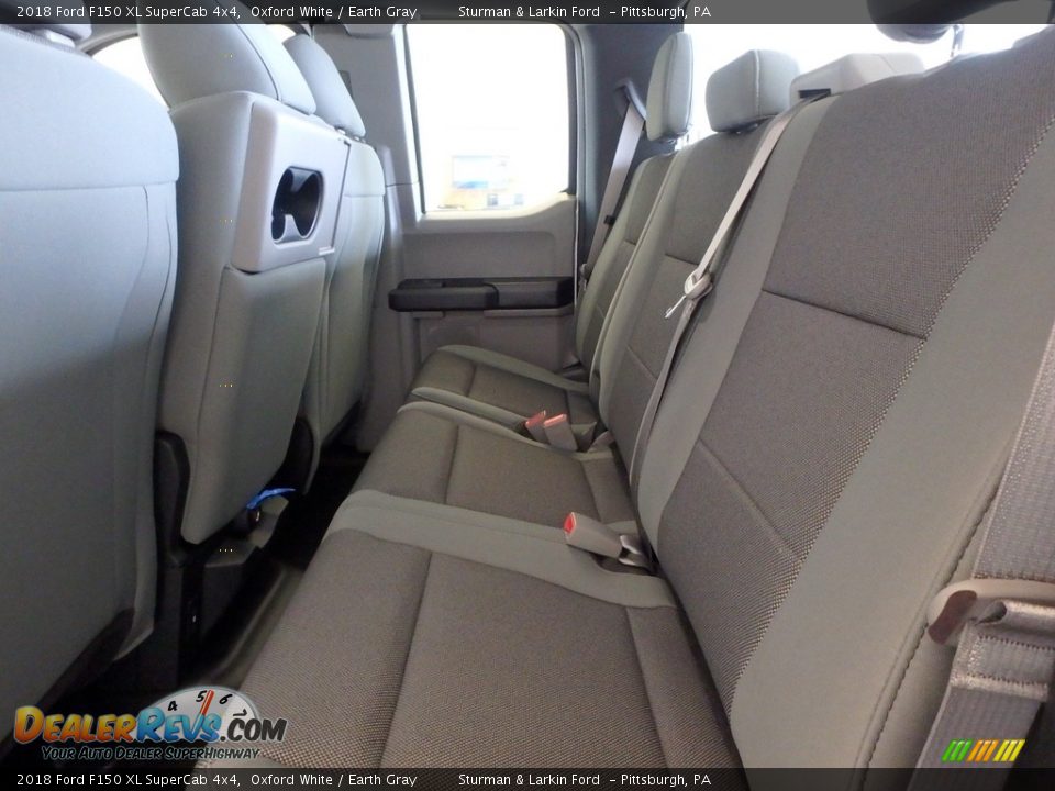 2018 Ford F150 XL SuperCab 4x4 Oxford White / Earth Gray Photo #7
