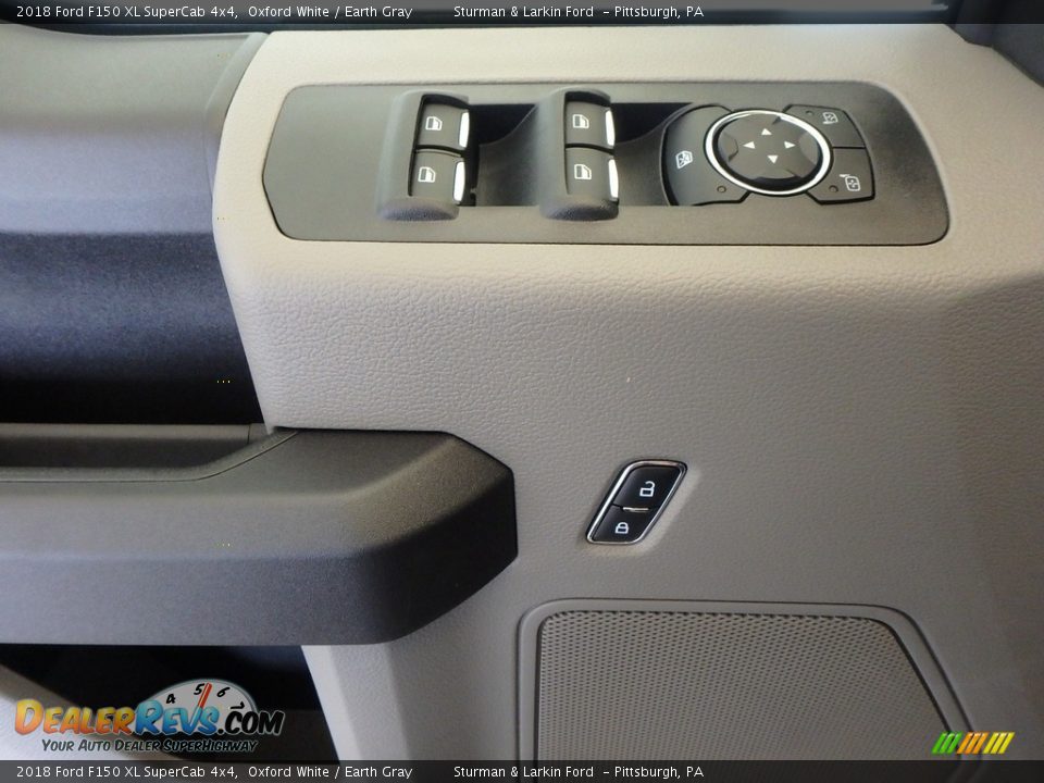 2018 Ford F150 XL SuperCab 4x4 Oxford White / Earth Gray Photo #9