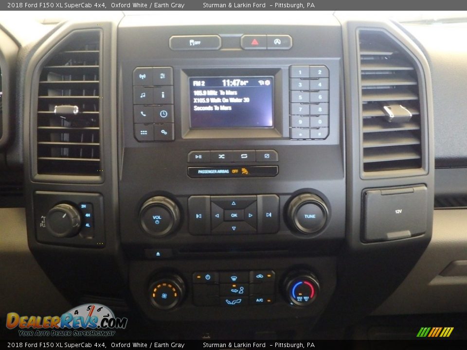2018 Ford F150 XL SuperCab 4x4 Oxford White / Earth Gray Photo #11