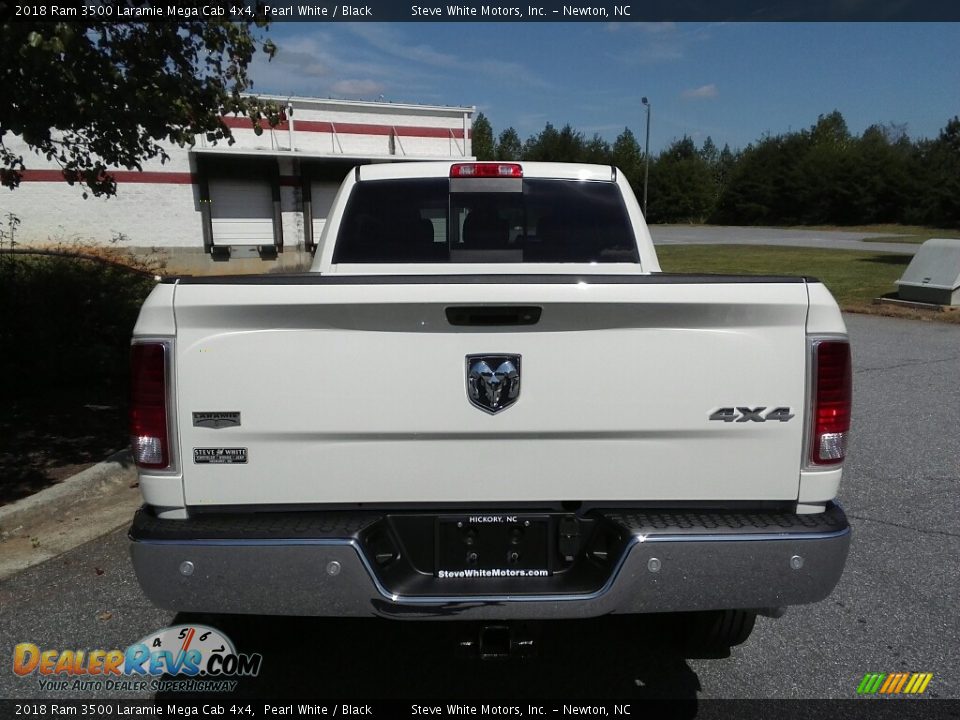 2018 Ram 3500 Laramie Mega Cab 4x4 Pearl White / Black Photo #7