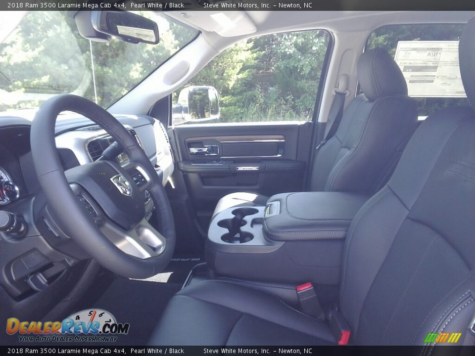 2018 Ram 3500 Laramie Mega Cab 4x4 Pearl White / Black Photo #9