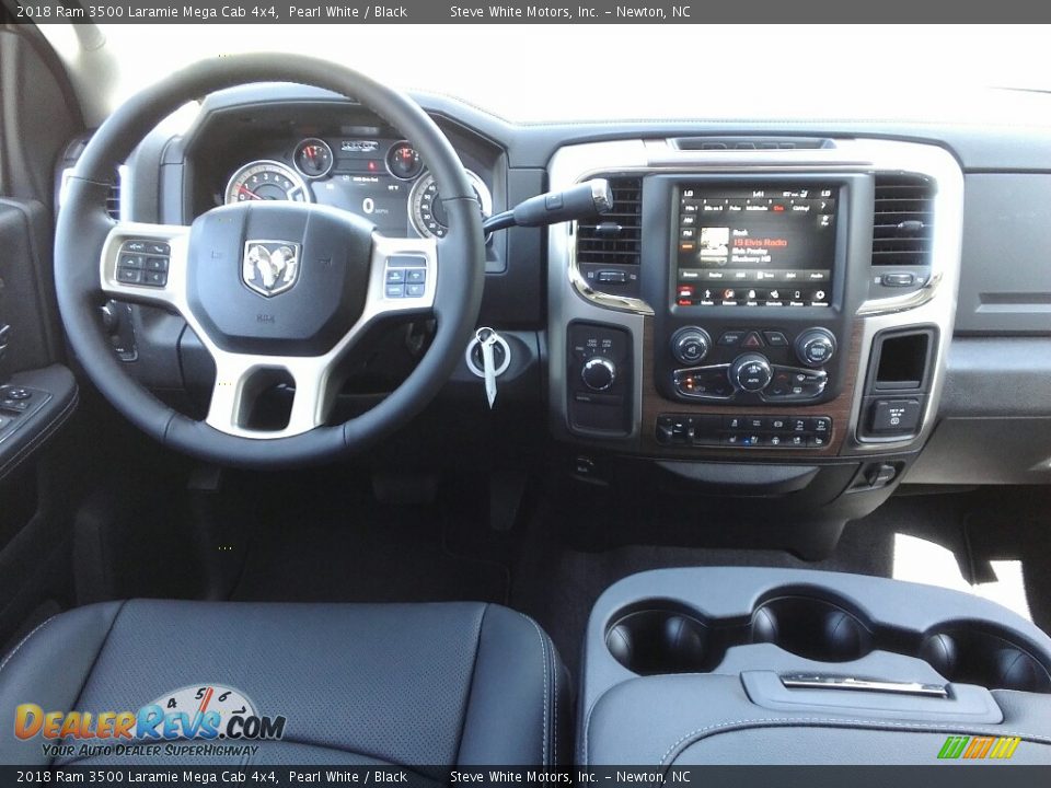 2018 Ram 3500 Laramie Mega Cab 4x4 Pearl White / Black Photo #16