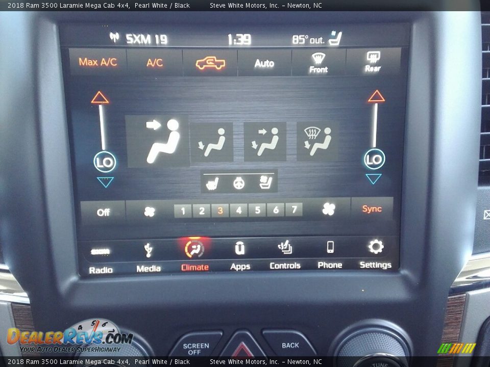 Controls of 2018 Ram 3500 Laramie Mega Cab 4x4 Photo #23