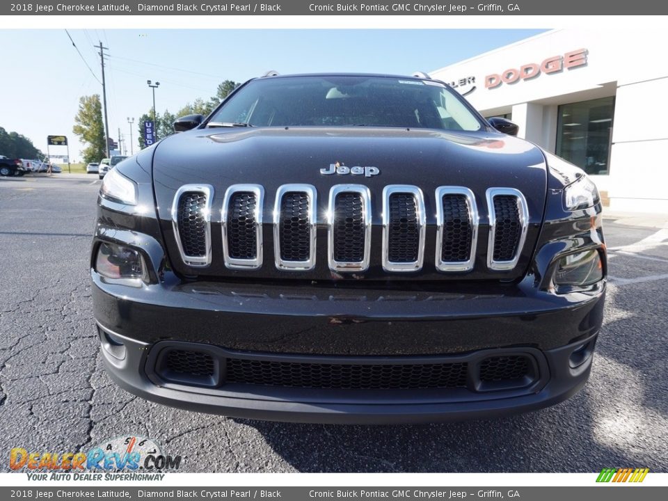 2018 Jeep Cherokee Latitude Diamond Black Crystal Pearl / Black Photo #2