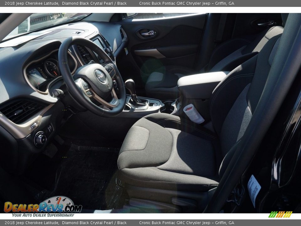 2018 Jeep Cherokee Latitude Diamond Black Crystal Pearl / Black Photo #9