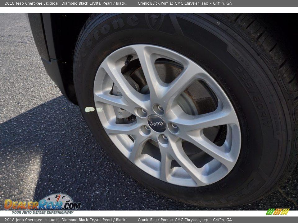 2018 Jeep Cherokee Latitude Diamond Black Crystal Pearl / Black Photo #11