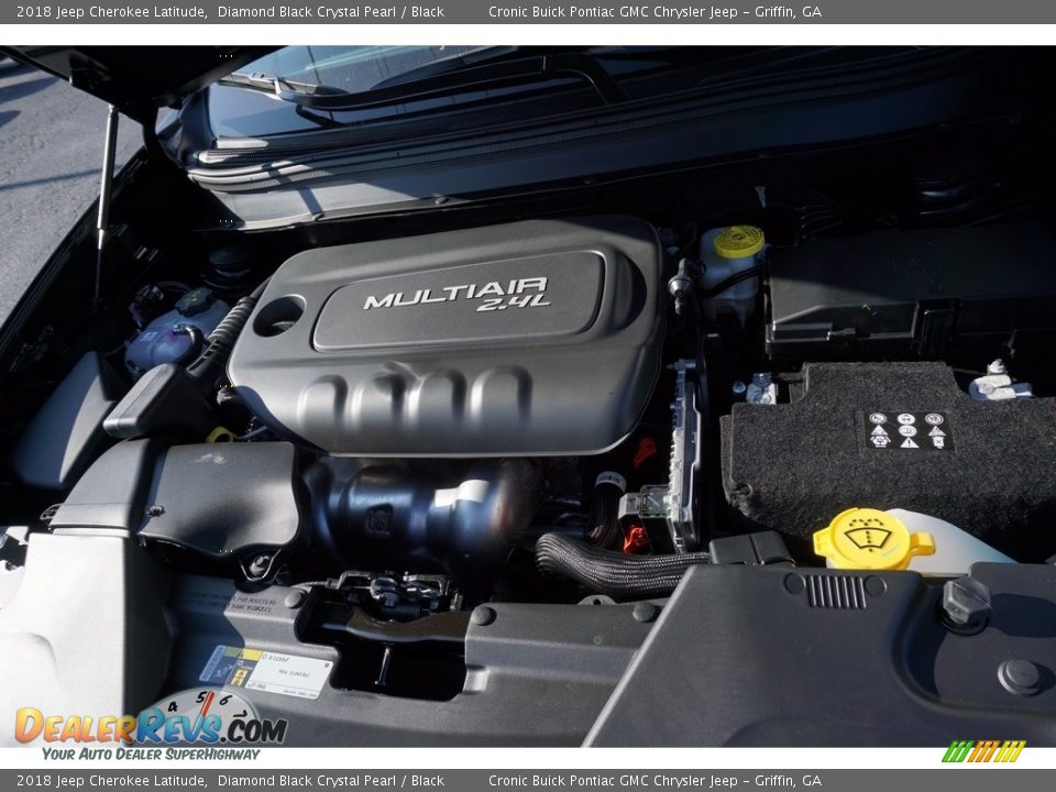 2018 Jeep Cherokee Latitude Diamond Black Crystal Pearl / Black Photo #12