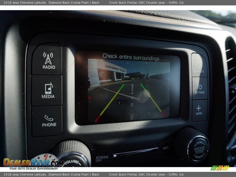 2018 Jeep Cherokee Latitude Diamond Black Crystal Pearl / Black Photo #13