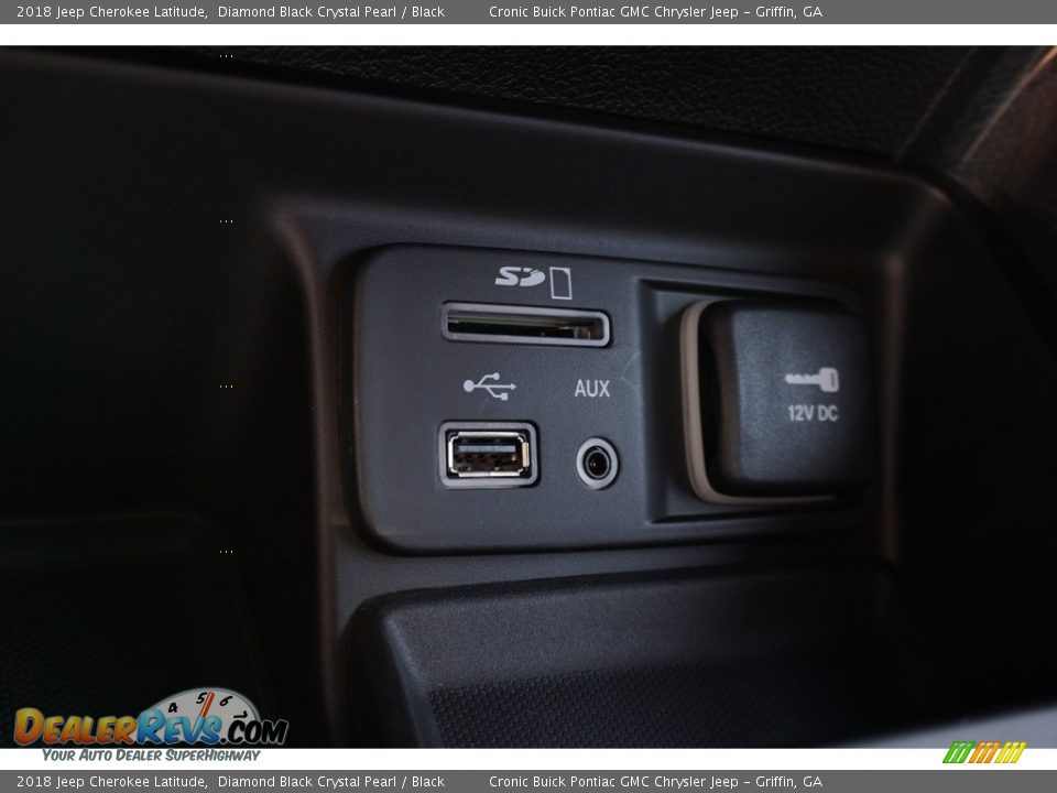 2018 Jeep Cherokee Latitude Diamond Black Crystal Pearl / Black Photo #14
