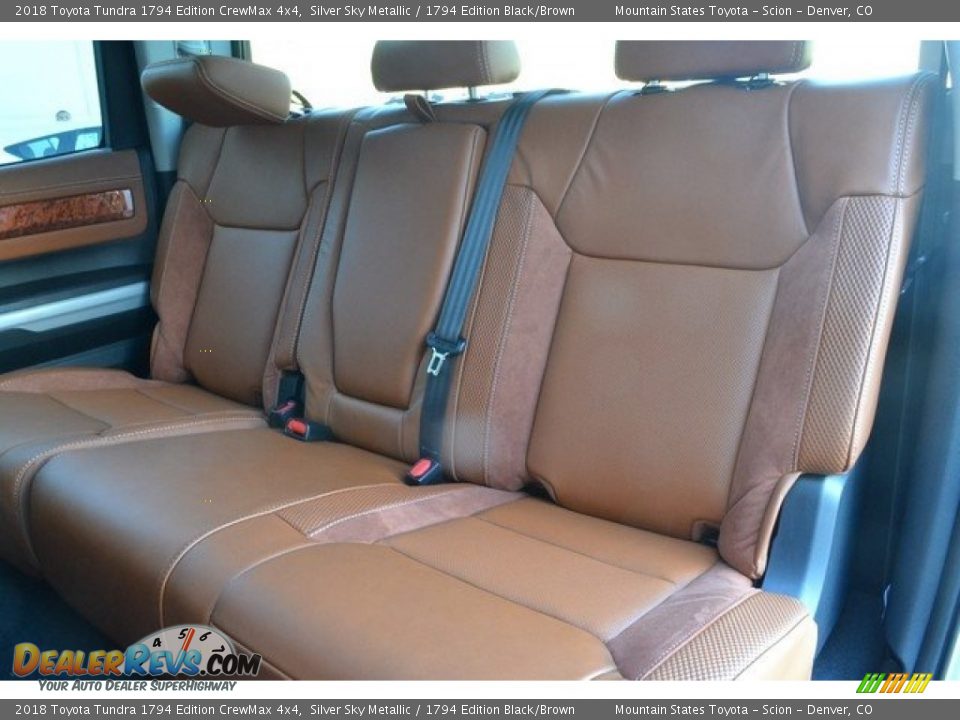Rear Seat of 2018 Toyota Tundra 1794 Edition CrewMax 4x4 Photo #7