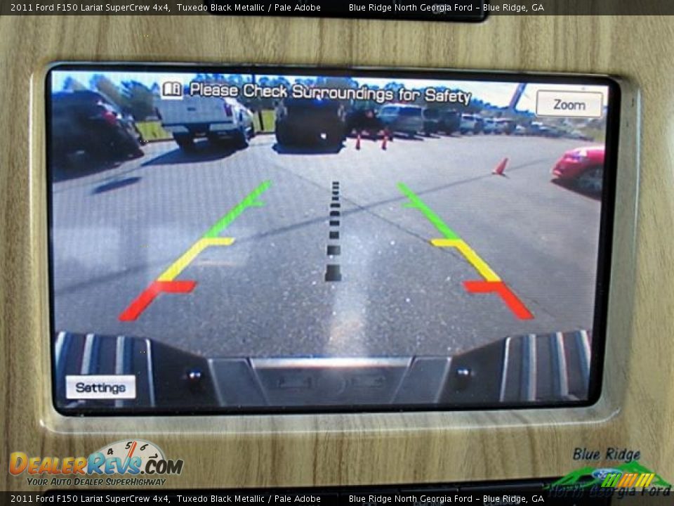 2011 Ford F150 Lariat SuperCrew 4x4 Tuxedo Black Metallic / Pale Adobe Photo #16