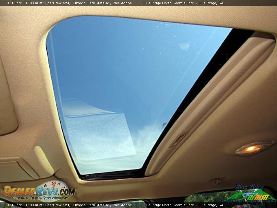 2011 Ford F150 Lariat SuperCrew 4x4 Tuxedo Black Metallic / Pale Adobe Photo #17