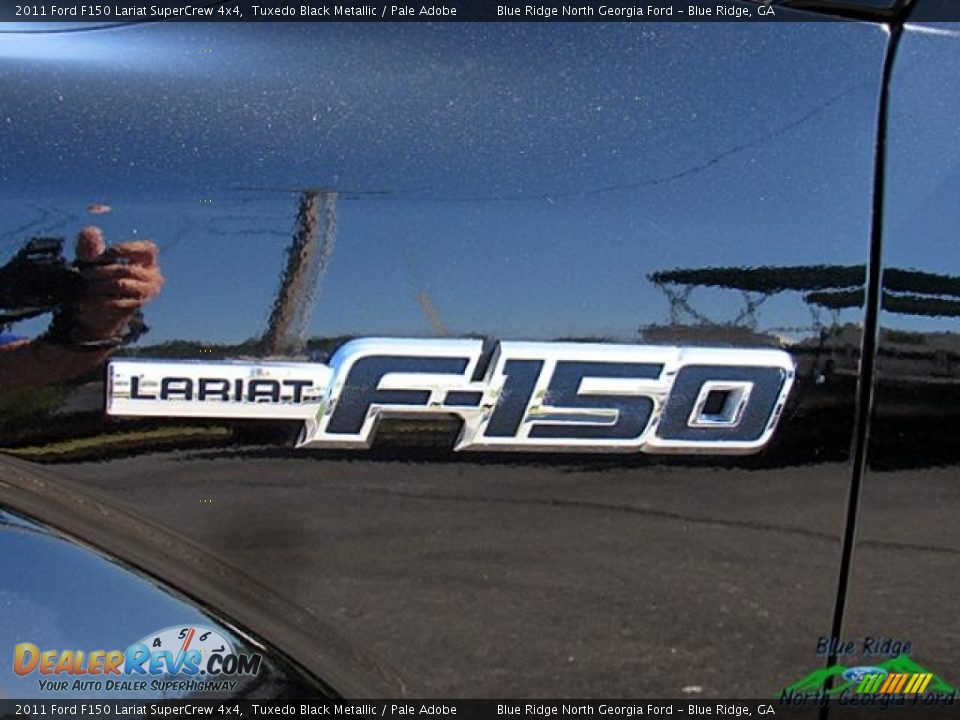 2011 Ford F150 Lariat SuperCrew 4x4 Tuxedo Black Metallic / Pale Adobe Photo #19