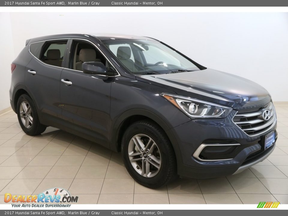 2017 Hyundai Santa Fe Sport AWD Marlin Blue / Gray Photo #1