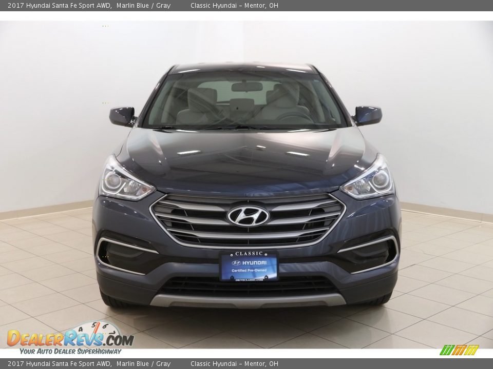 2017 Hyundai Santa Fe Sport AWD Marlin Blue / Gray Photo #2