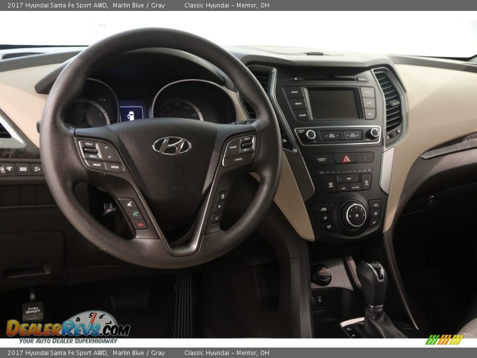 2017 Hyundai Santa Fe Sport AWD Marlin Blue / Gray Photo #7
