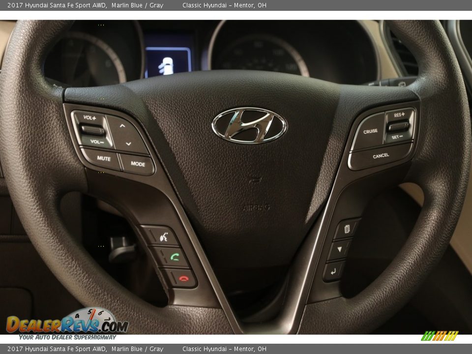 2017 Hyundai Santa Fe Sport AWD Marlin Blue / Gray Photo #8