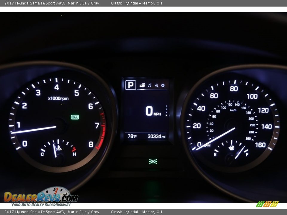 2017 Hyundai Santa Fe Sport AWD Marlin Blue / Gray Photo #9